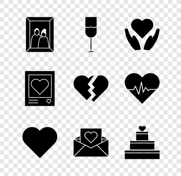 定格画框酒杯心手图片下载