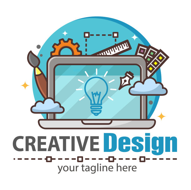 现代标志设计理念为图形模板图片下载