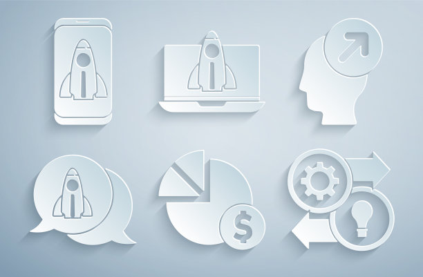 设置饼图和美元猎头概念图片下载