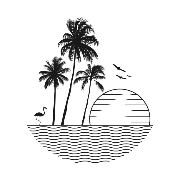 海滩上的美景图片下载