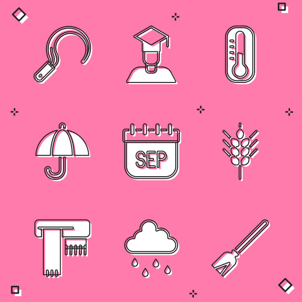 毕业设镰刀和毕业帽图片下载