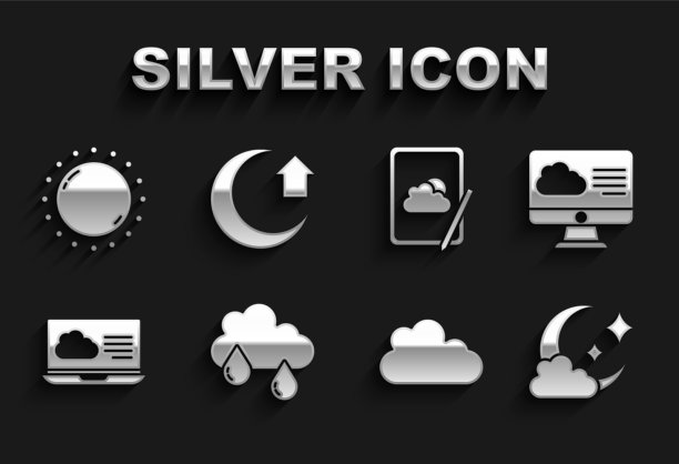 天气预报有雨有云，月亮有太阳图片下载