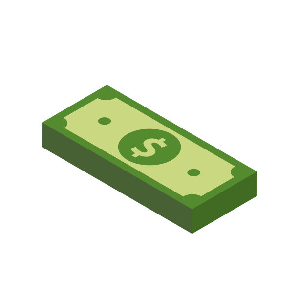 向量美元纸币和硬币，图标插图和向量图片下载