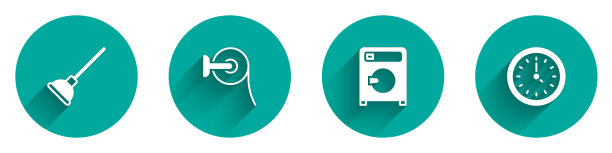 设置橡皮柱塞和厕纸辊图片下载