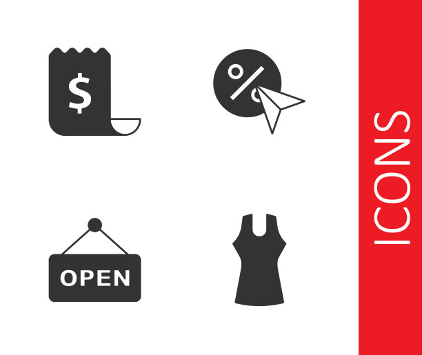 设置女性服装纸支票和财务支票图片下载