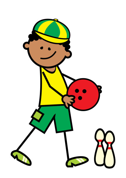 男孩和保龄球图片下载
