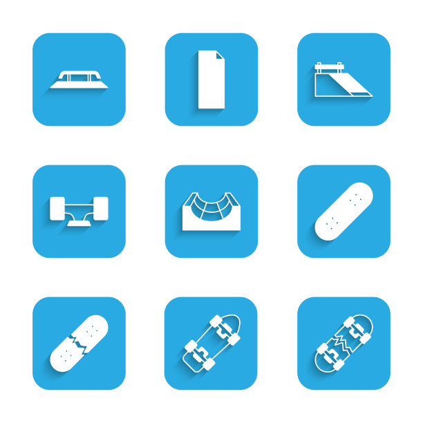 设置滑板公园滑板破碎滑板图片下载