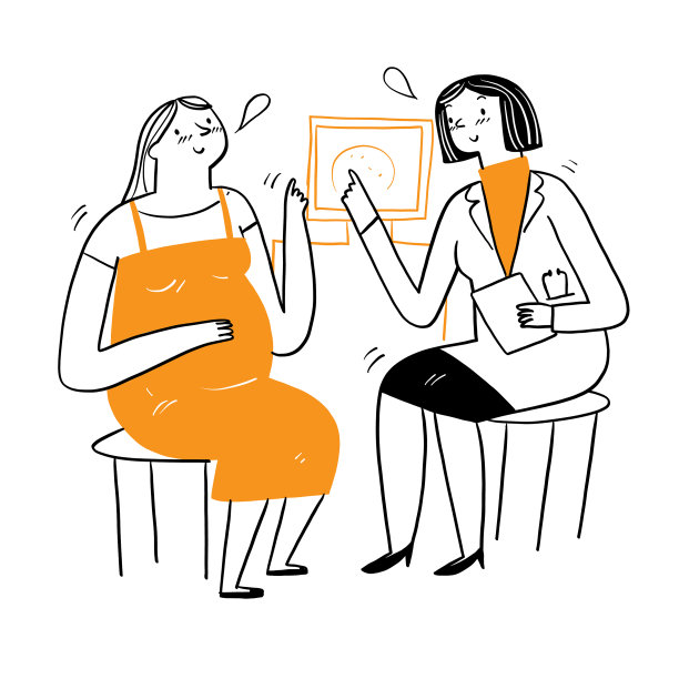 美丽的医生告诉病人关于图片下载