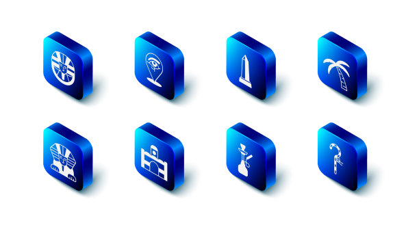 位于热带亚历山大的荷鲁斯方尖碑之眼图片下载