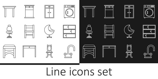 设线水、水龙头、搁板、衣柜、椅子办公室图片下载