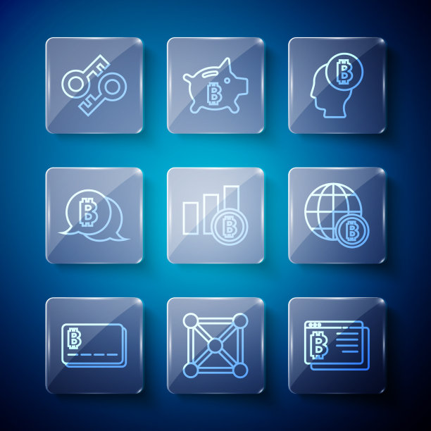 设置比特币区块链的信用卡线路图片下载