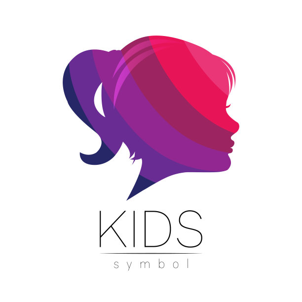 童女标志在紫罗兰色图片下载