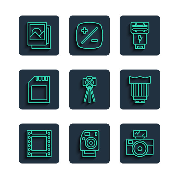 设置线相机卷带照相相机图片下载