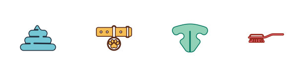 设置狗屎项圈与名牌猫的鼻子和头发图片下载