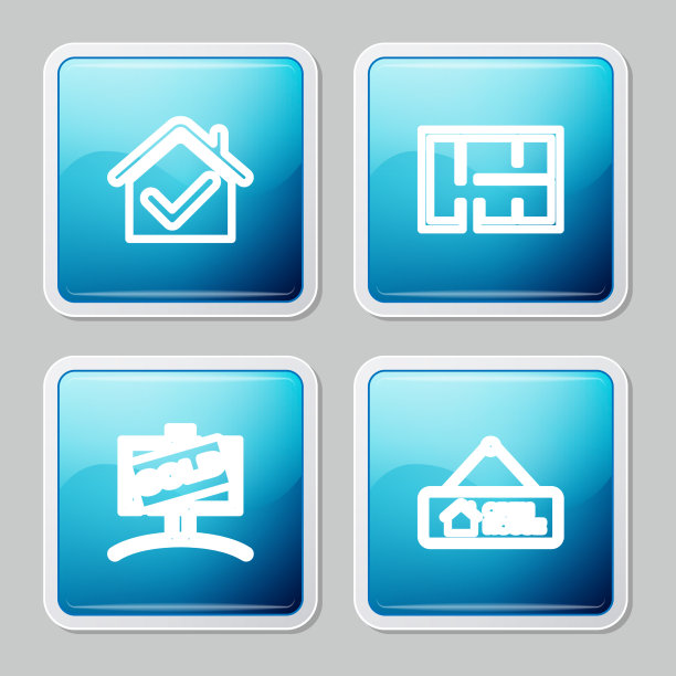 用勾标平面图悬挂标志设置线房图片下载