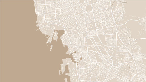 黄色吉达市区街道背景图图片下载