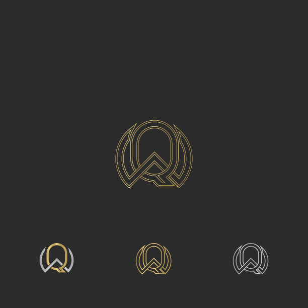 字母首字母标志：QW、WQ、W和Q图片下载