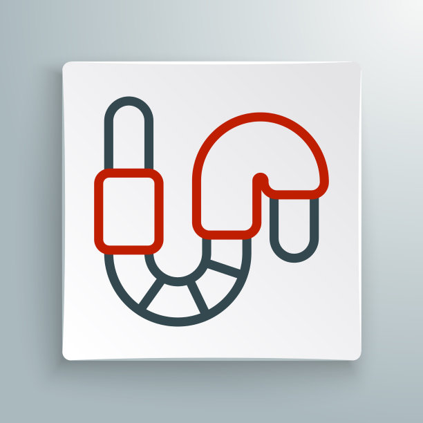 线蠕虫图标孤立在白色背景图片下载