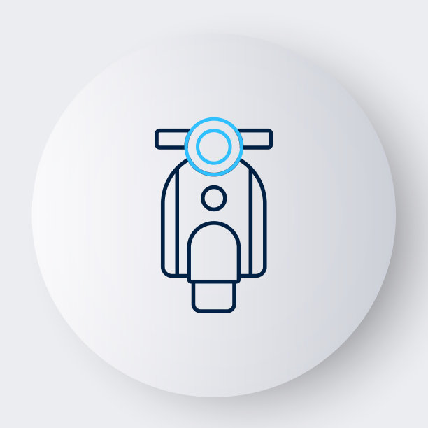 线机车图标孤立在白色背景图片下载