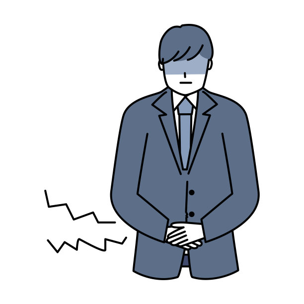 一个商人因腹痛而脸色发青图片下载