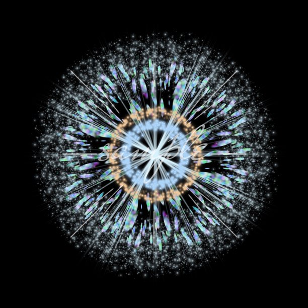 在黑色背景上启动烟花光栅材料图片下载