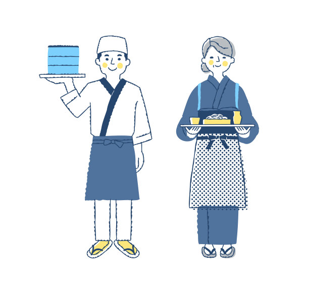 荞麦店乌冬店店员男女有别图片下载