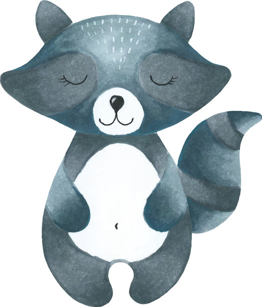 画一只浣熊图片下载