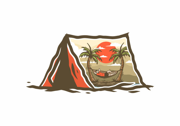 在吊床上放松图片下载