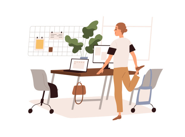 做伸展运动和体育锻炼图片下载