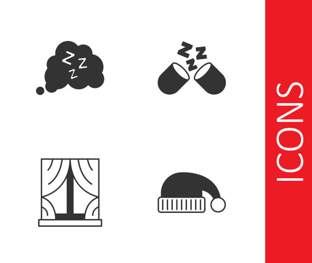 把睡觉的帽子和窗帘放在睡觉的窗户上图片下载