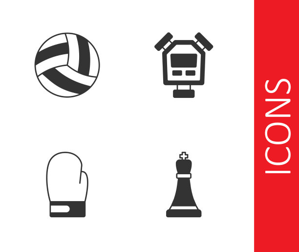 设象棋、排球、拳击手套和图片下载