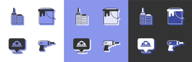 集电钻机城市园林绿化工人图片下载