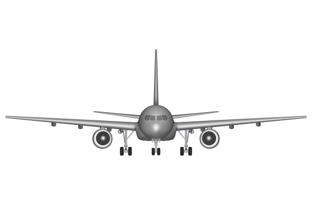 客机模型隔离在白色图片下载