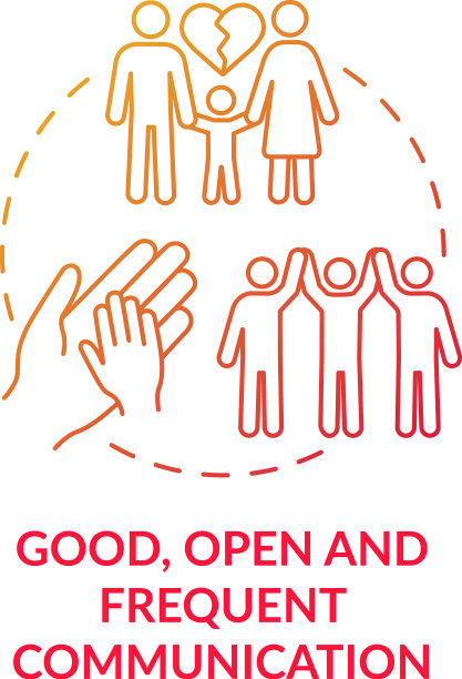 良好的开放和频繁的沟通概念图标图片下载