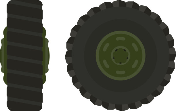 汽车车轮图标卡通的汽车车轮图标为web图片下载