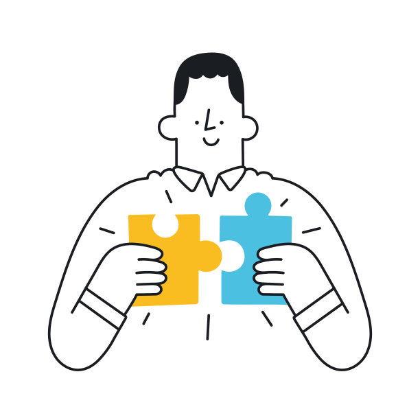 人连接拼图的商业概念图片下载