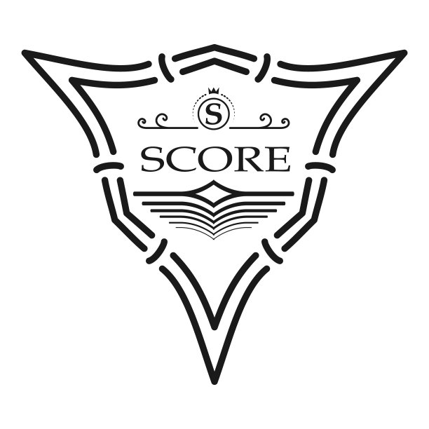 优雅的酒店三角标志字母组合设计图片下载