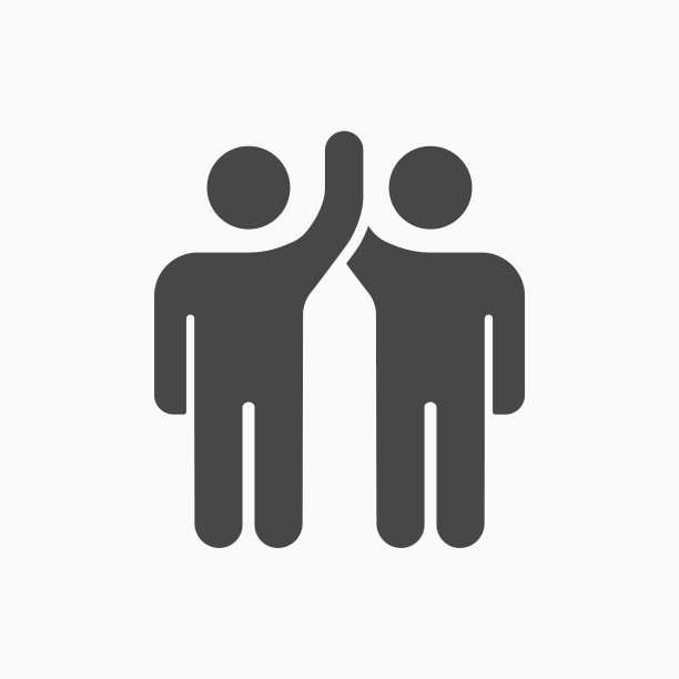 合伙图标在白色背景图片下载