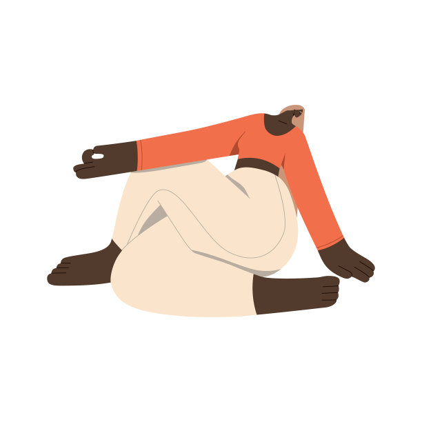 一位妇女正在练习哈达瑜伽图片下载