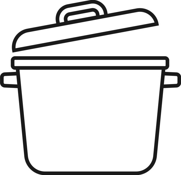 厨房锅具图标设计模板图片下载