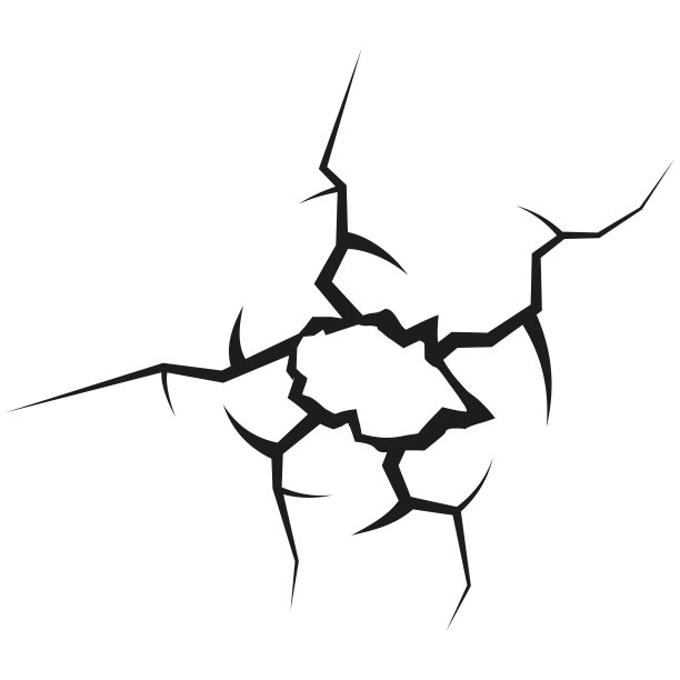 玻璃碎落在水晶窗格上图片下载