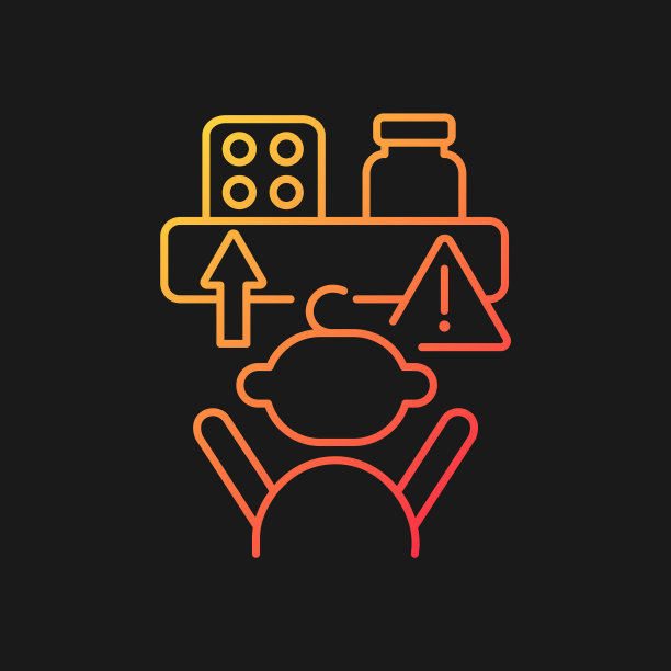 没有进入黑暗主题的医学梯度图标图片下载