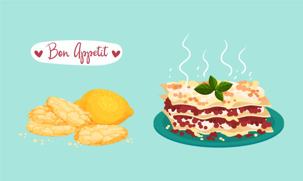 传统法国菜菜套图片下载