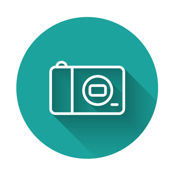 黑色相机图标孤立在白色图片下载