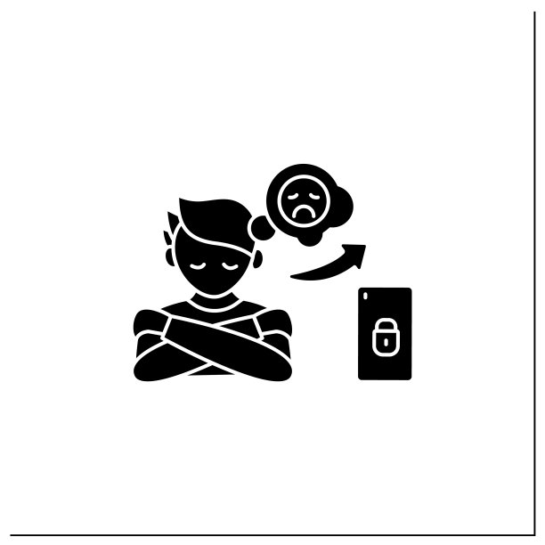 智能手机上瘾字形图标图片下载