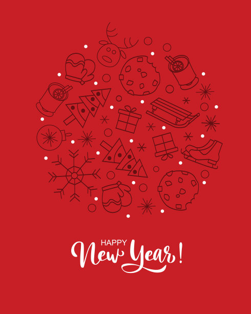 冬季时间线，圣诞节线图片下载