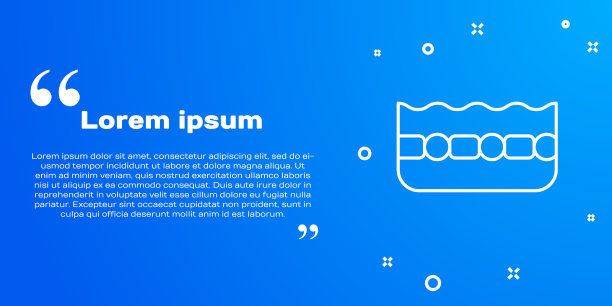 白色线游泳池图标孤立在蓝色图片下载