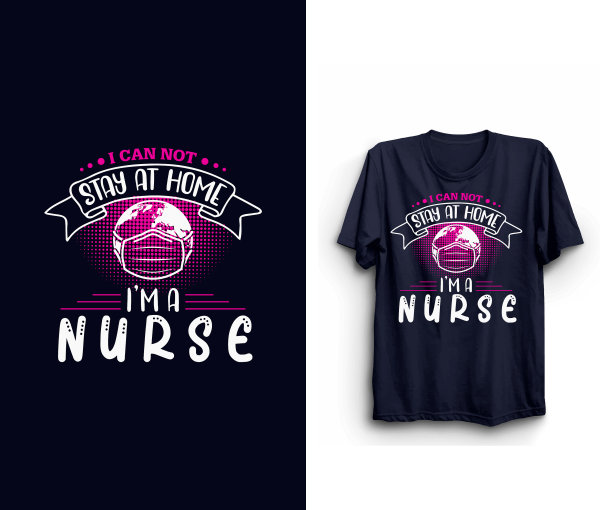 护士t恤设计形象图片下载
