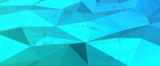 水晶绿松石多边形电路和连接图片下载