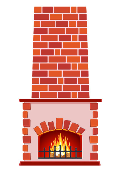 冬天室内篝火图片下载